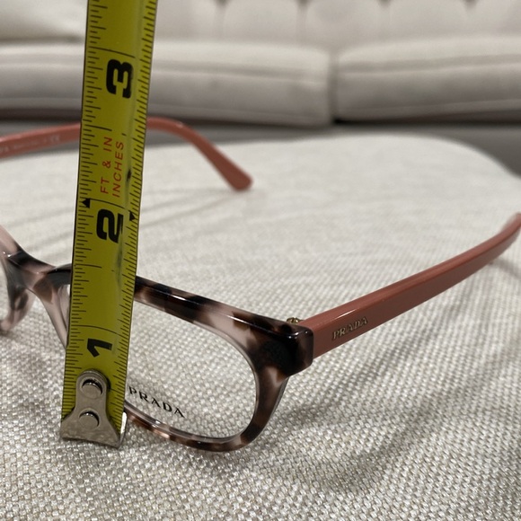 PRADA eye 👁️ glasses 👓 brown pink made in Italy VPR 13 V 51 17 ROJ 101 140 - Picture 11 of 16